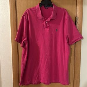 Polo Ralph Lauren Men’s Classic Fit Short Sleeve Polo Shirt Pink Size XXL